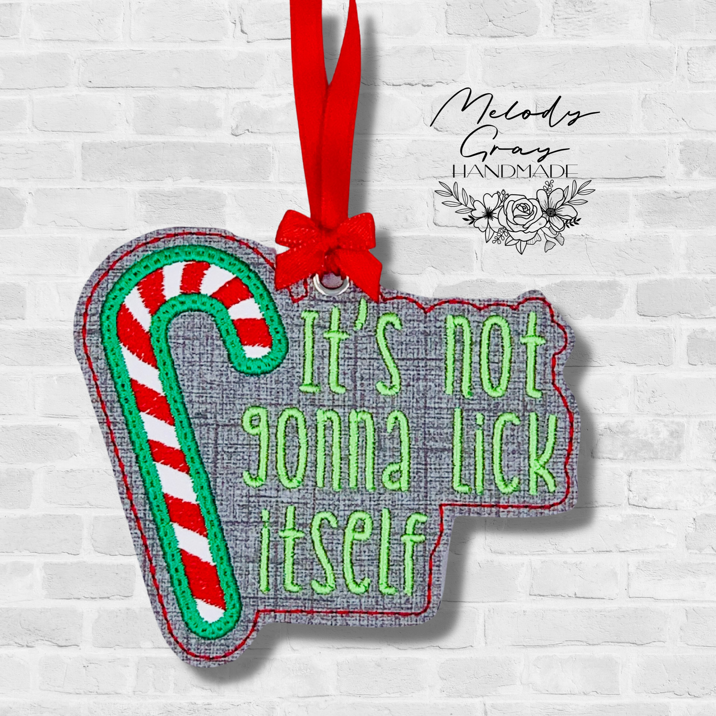 Snarky Candy Cane Ornament