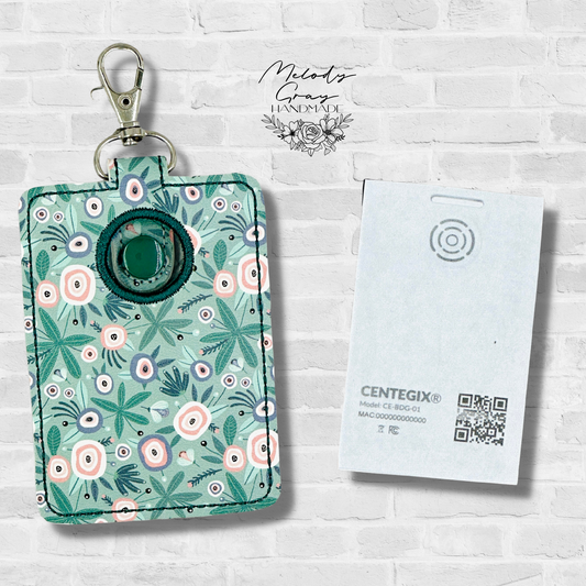 Floral Alarm Badge Holder