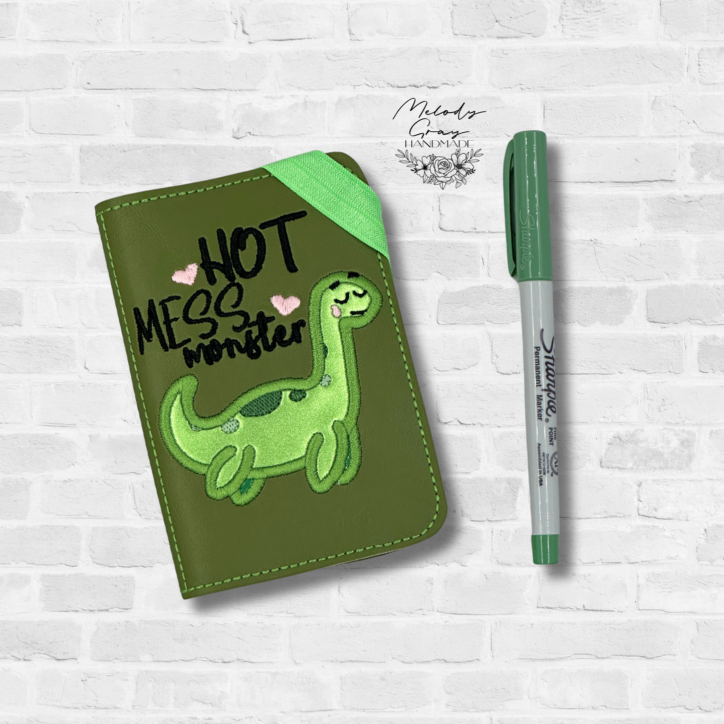 Hot Mess Monster Mini Notebook Cover