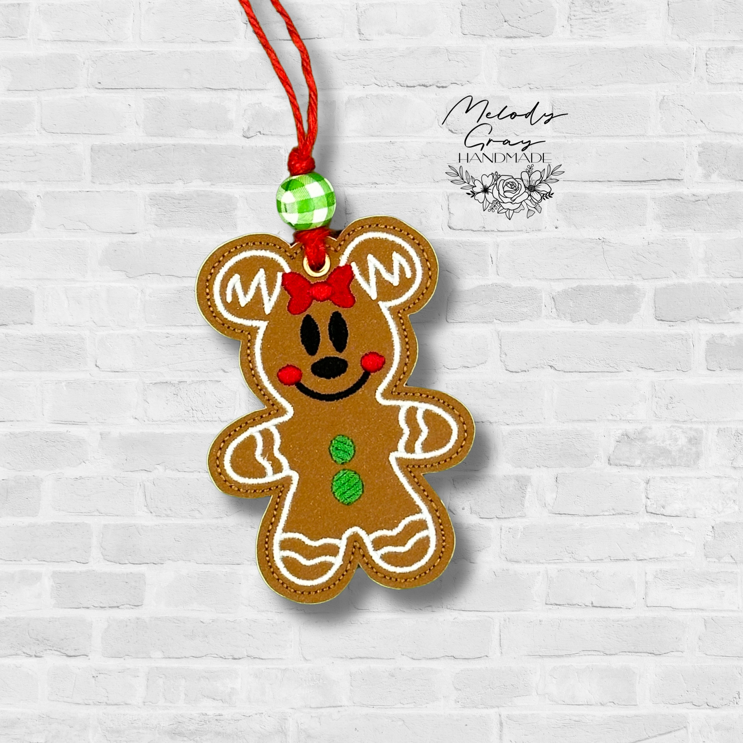 Gingerbread Girl Mouse Ornament