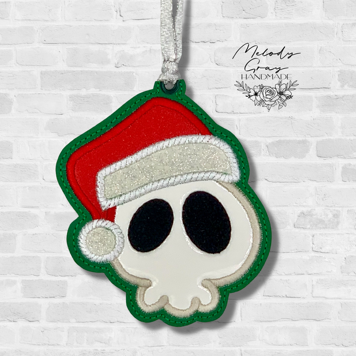 Santa Skull Ornament