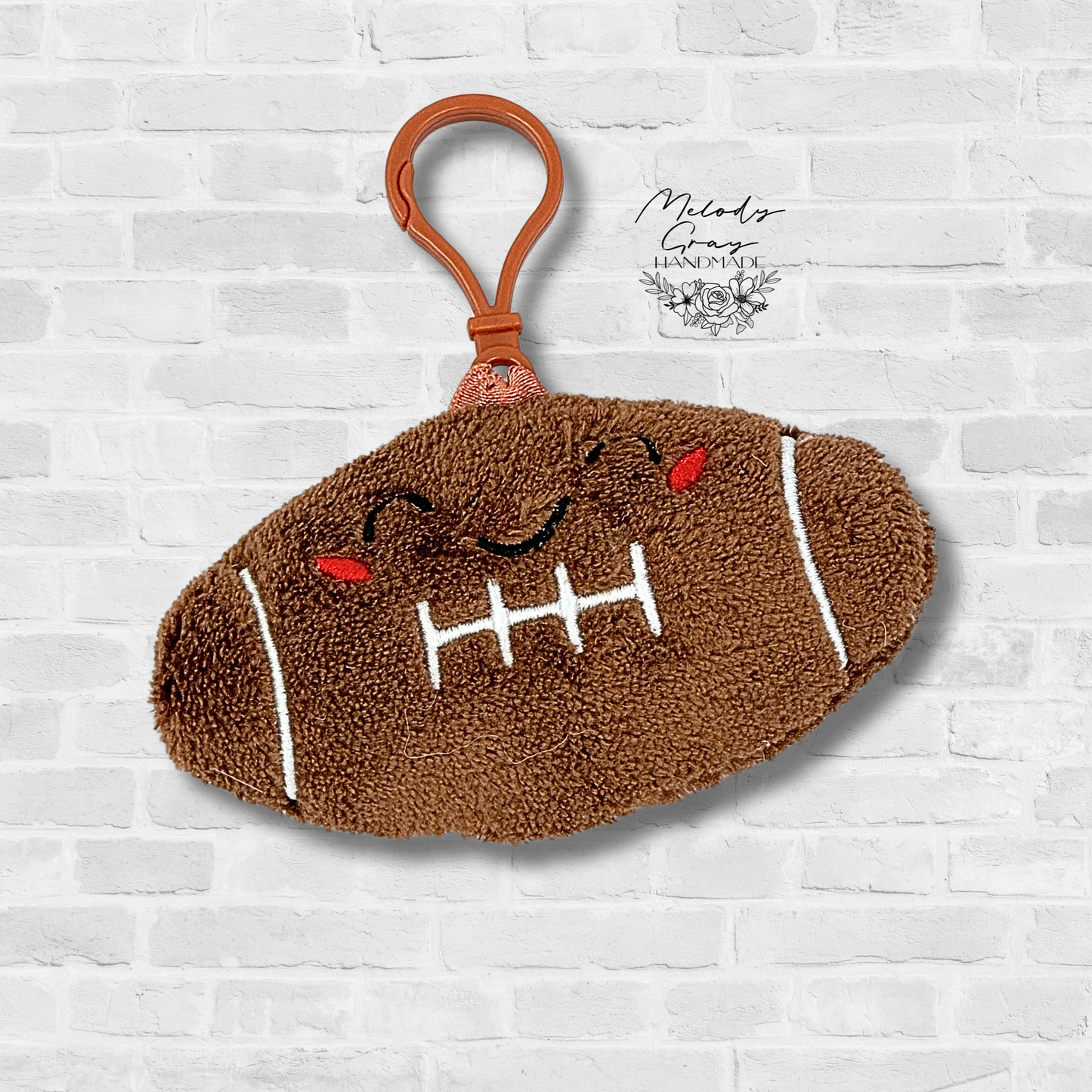 Football Squishy Bag Tag