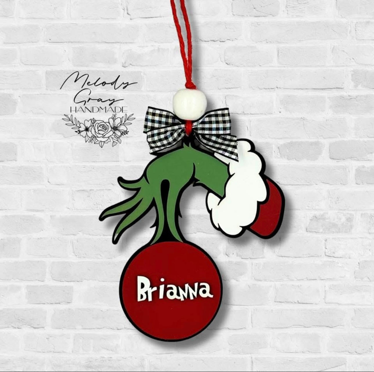 Personalized Mean Hand Ornament
