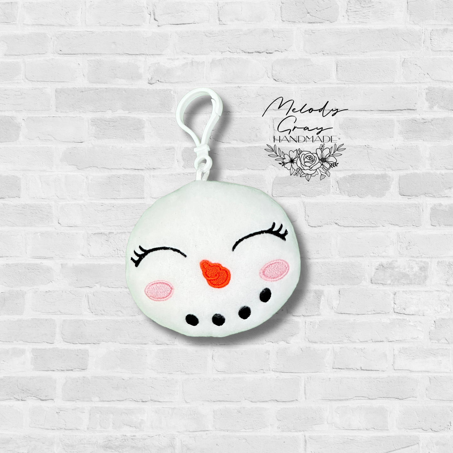 Snow Girl Squishy Bag Tag