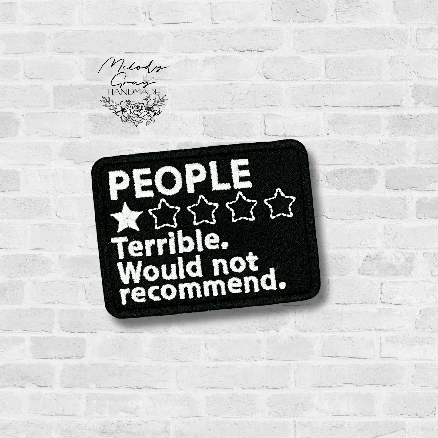 People Embroidered Patch