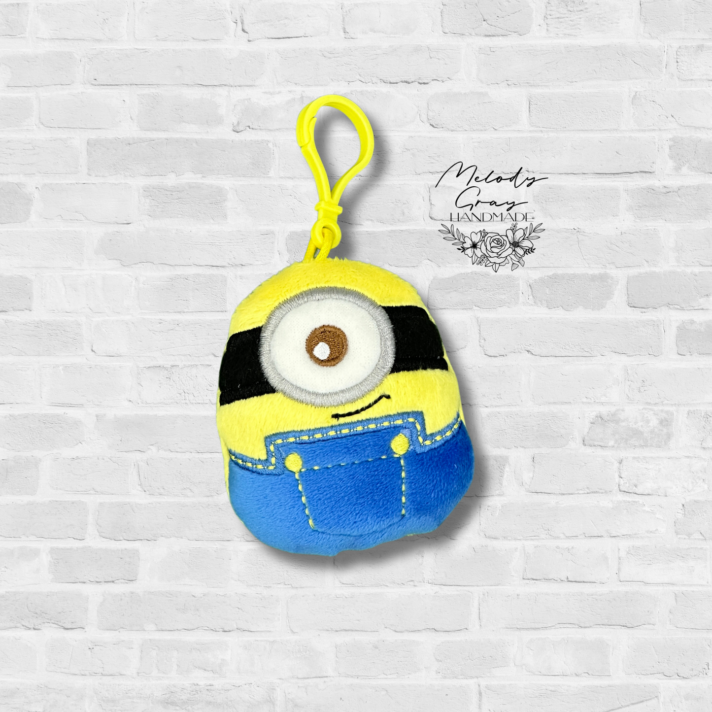 Yellow Guy Squishy Bag Tag
