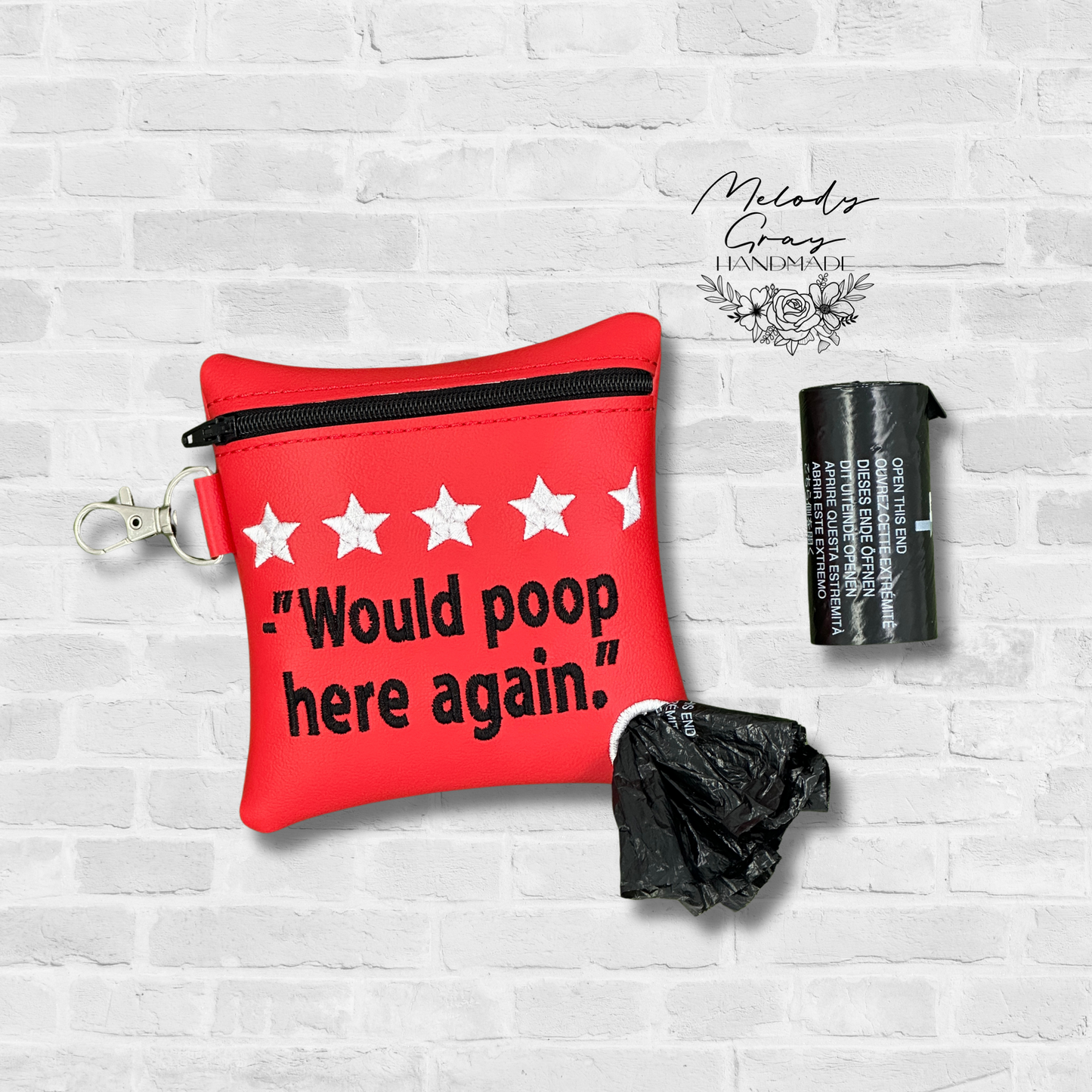 Would Poop Here Again Dog Poo Bag Holder