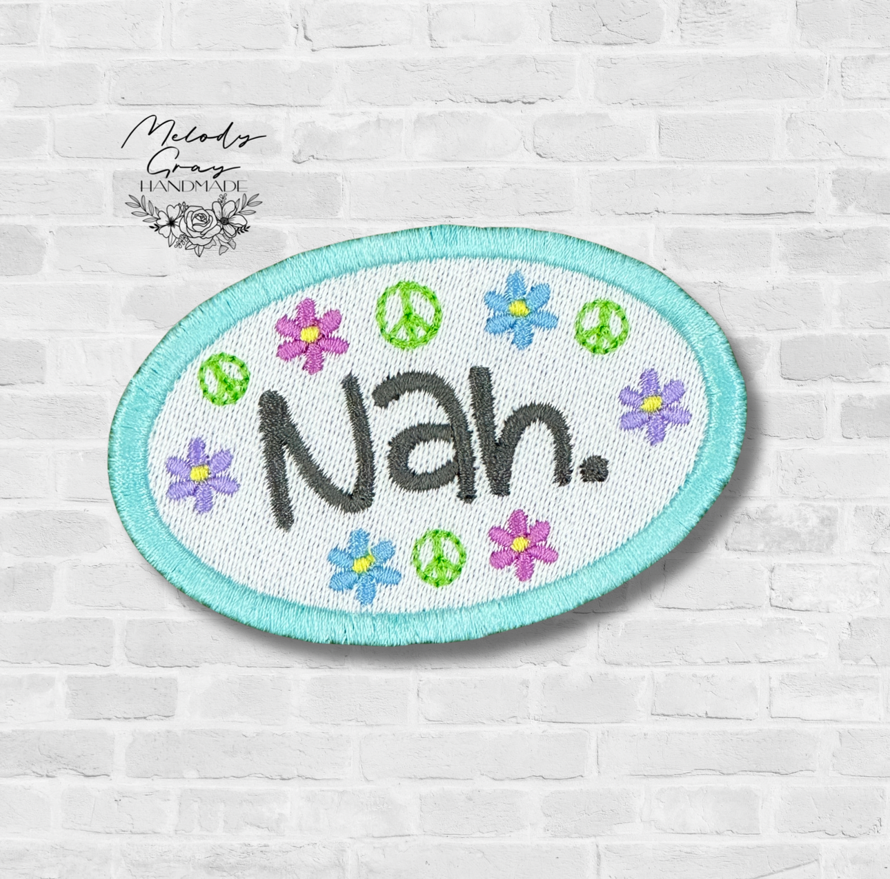 Nah Embroidered Patch