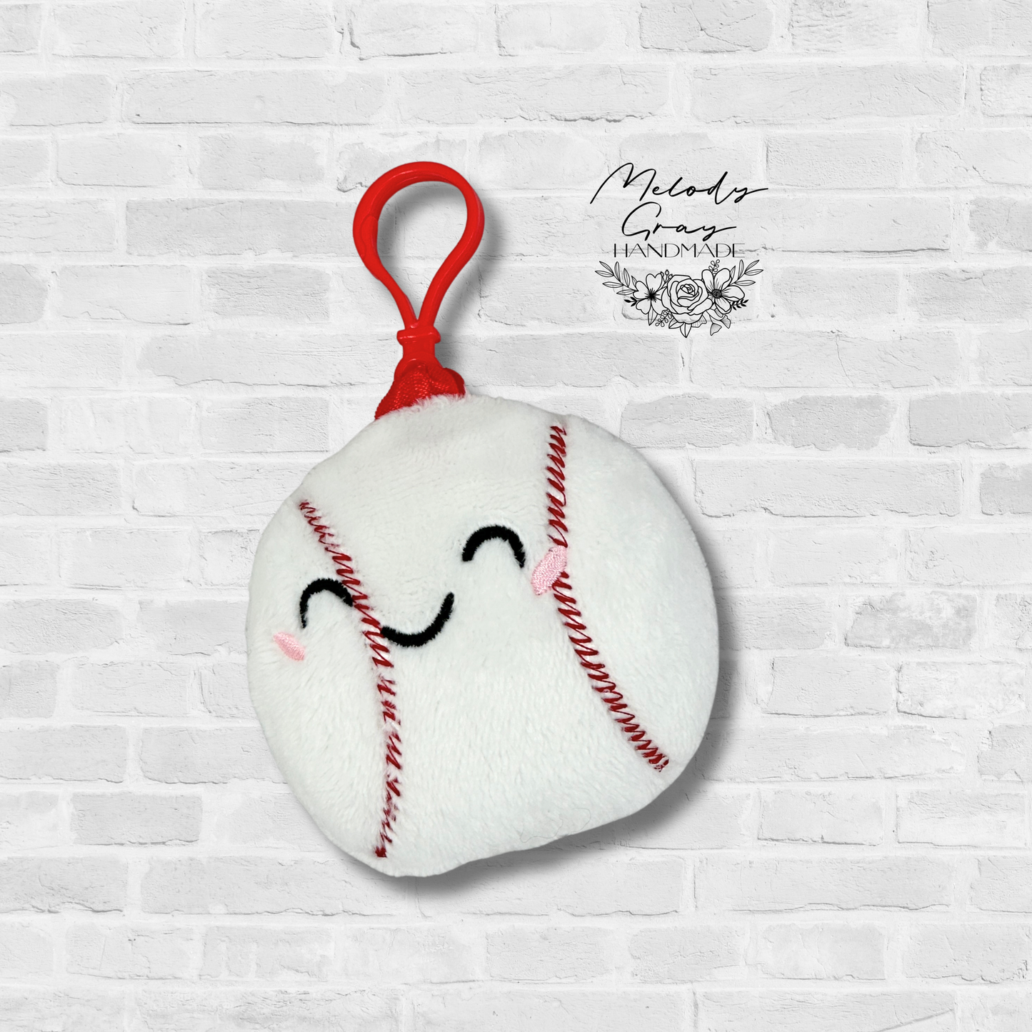 Baseball Squishy Bag Tag