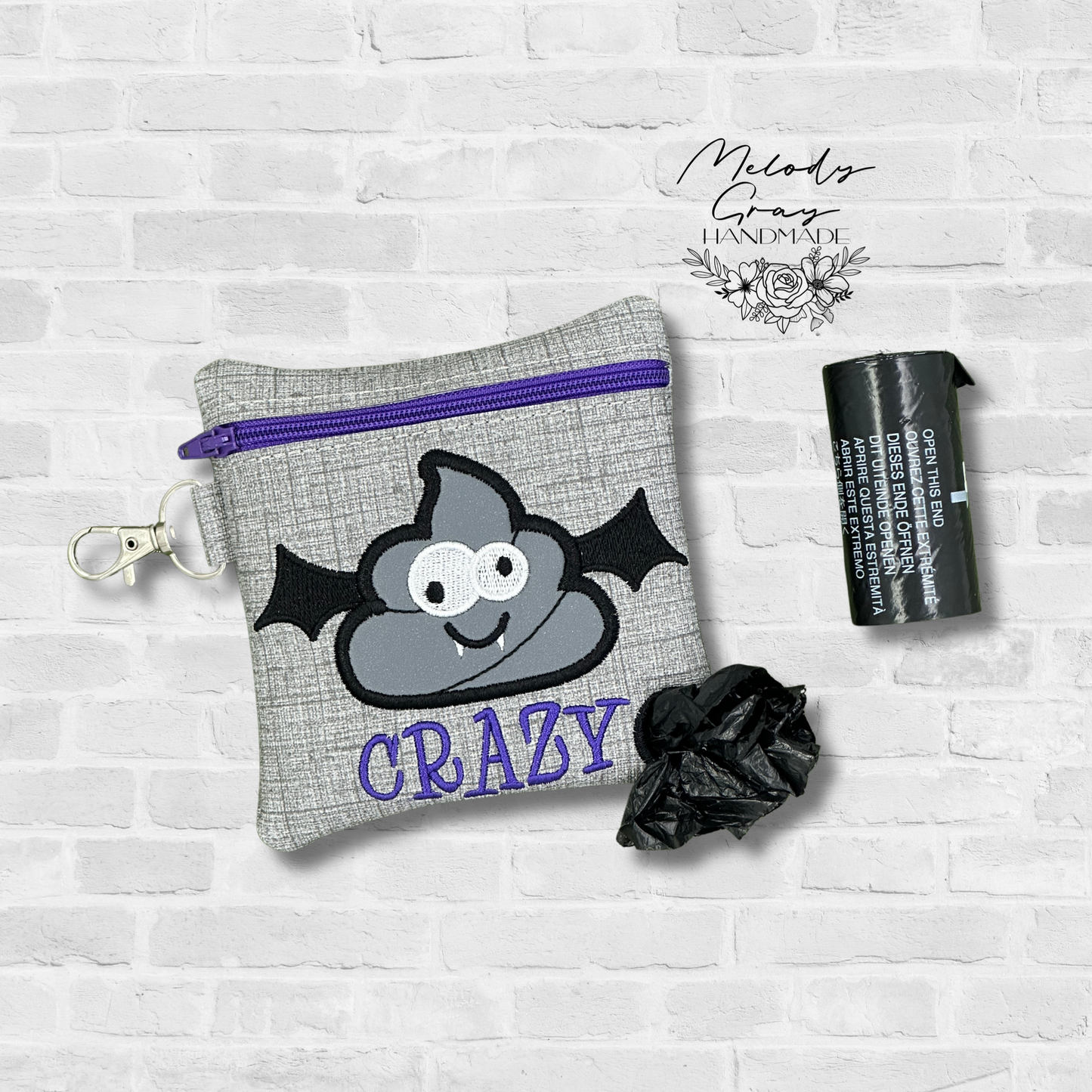 Bat S*#@ Crazy Dog Poo Bag Holder