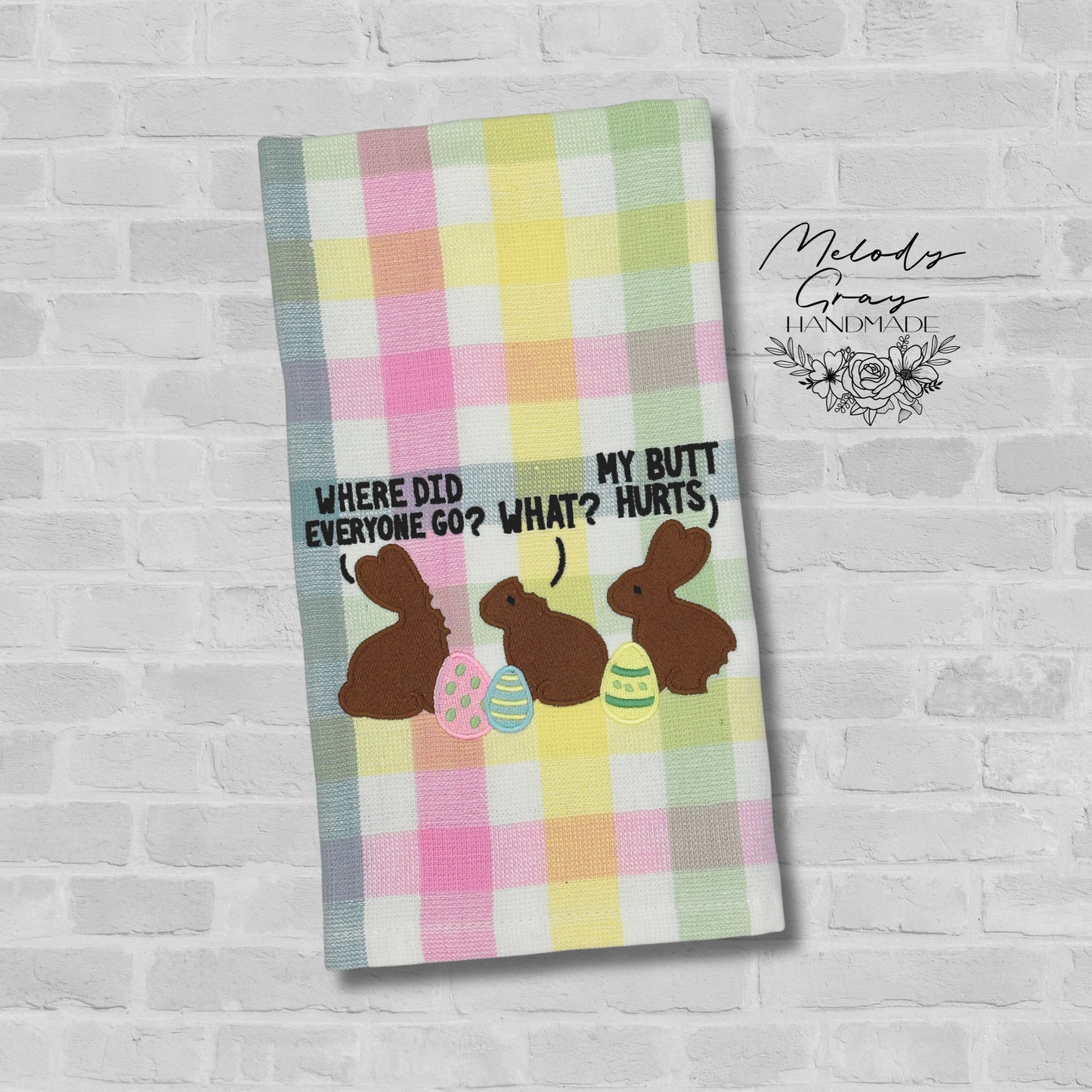 Bunny Senses Hand Towel