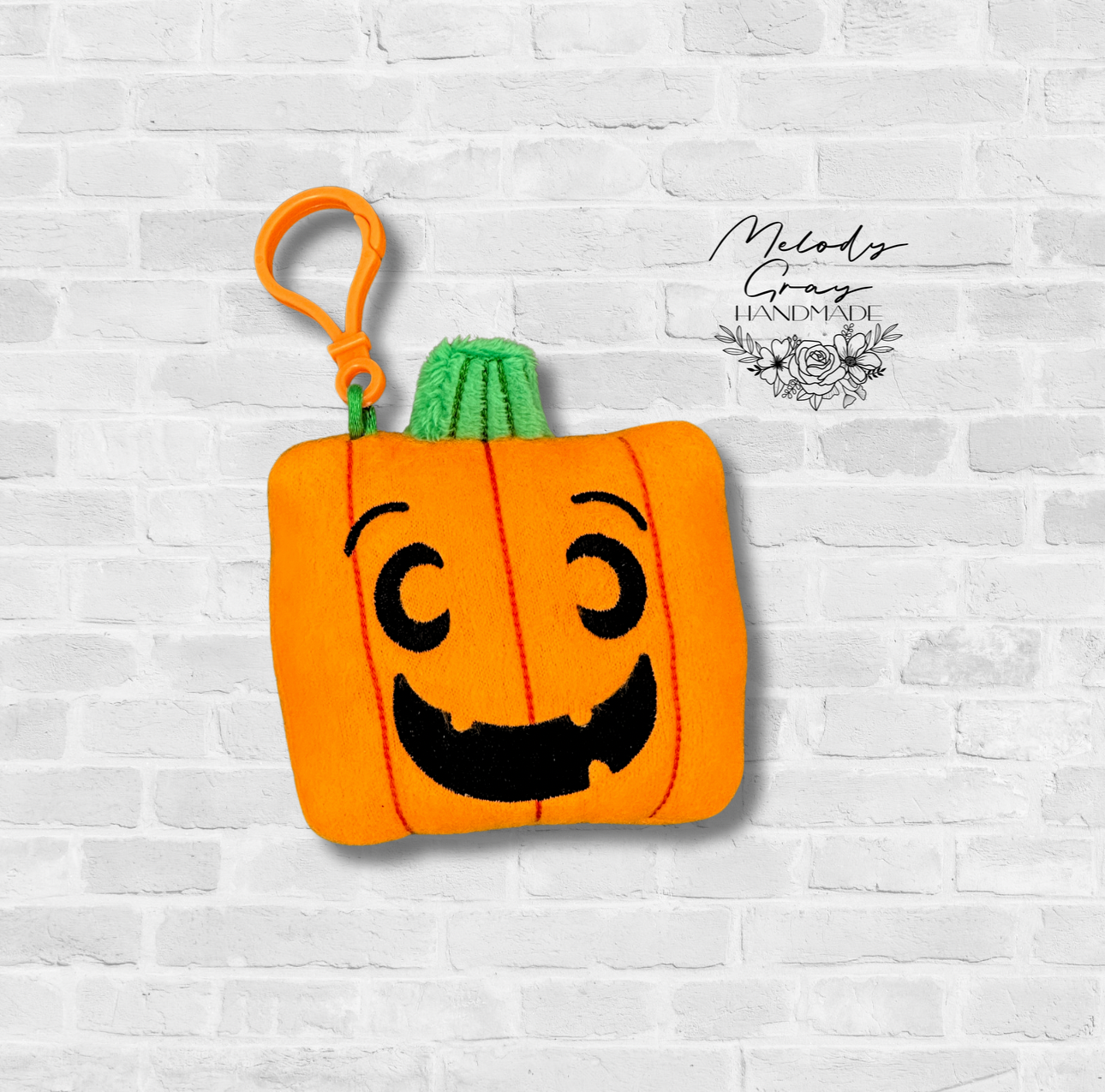 Pumpkin Squishy Bag Tag