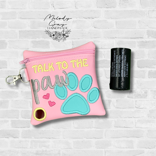 Talk To The Paw Dog Poo Bag Holder