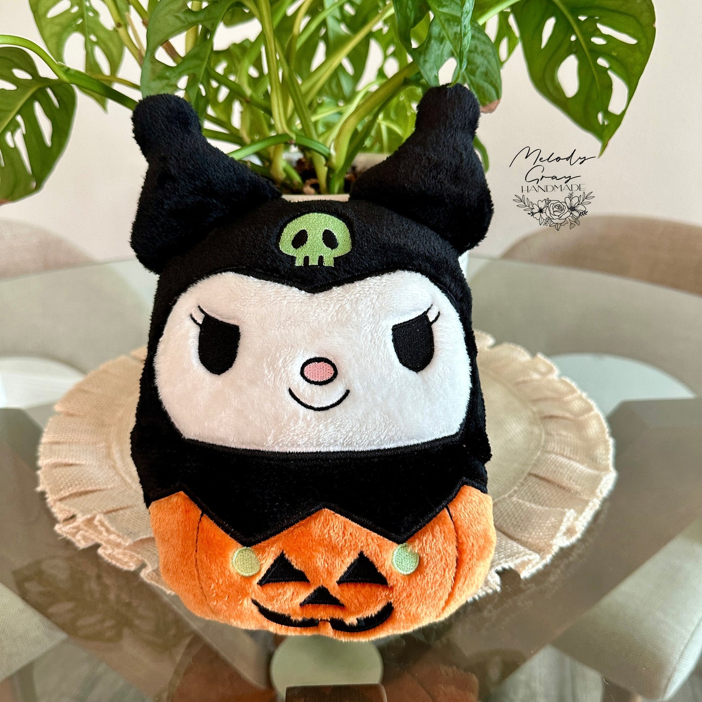 Rabbit in Pumpkin Plushie