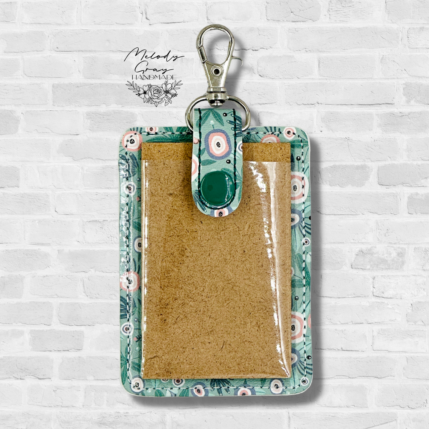 Floral Alarm Badge Holder