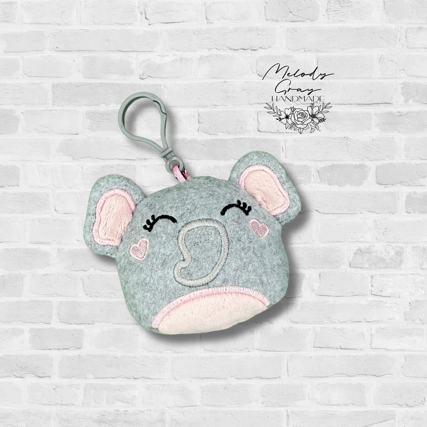Elephant Squishy Bag Tag