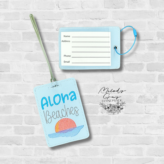 Aloha Beaches Luggage Tag