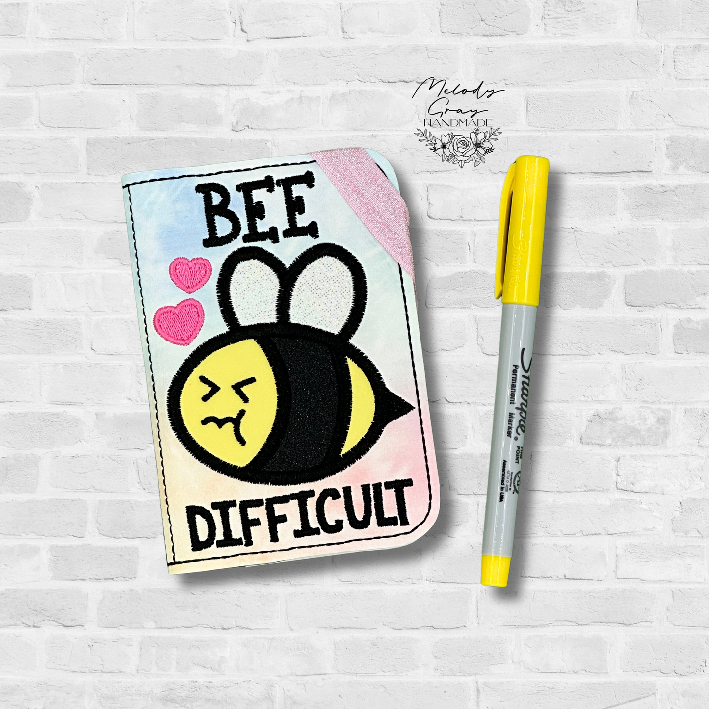 Bee Difficult Mini Notebook Cover