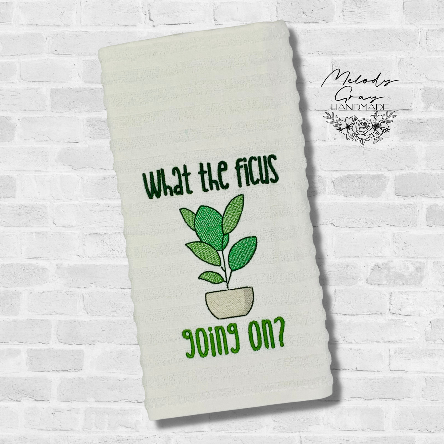 What The Ficus Hand Towel