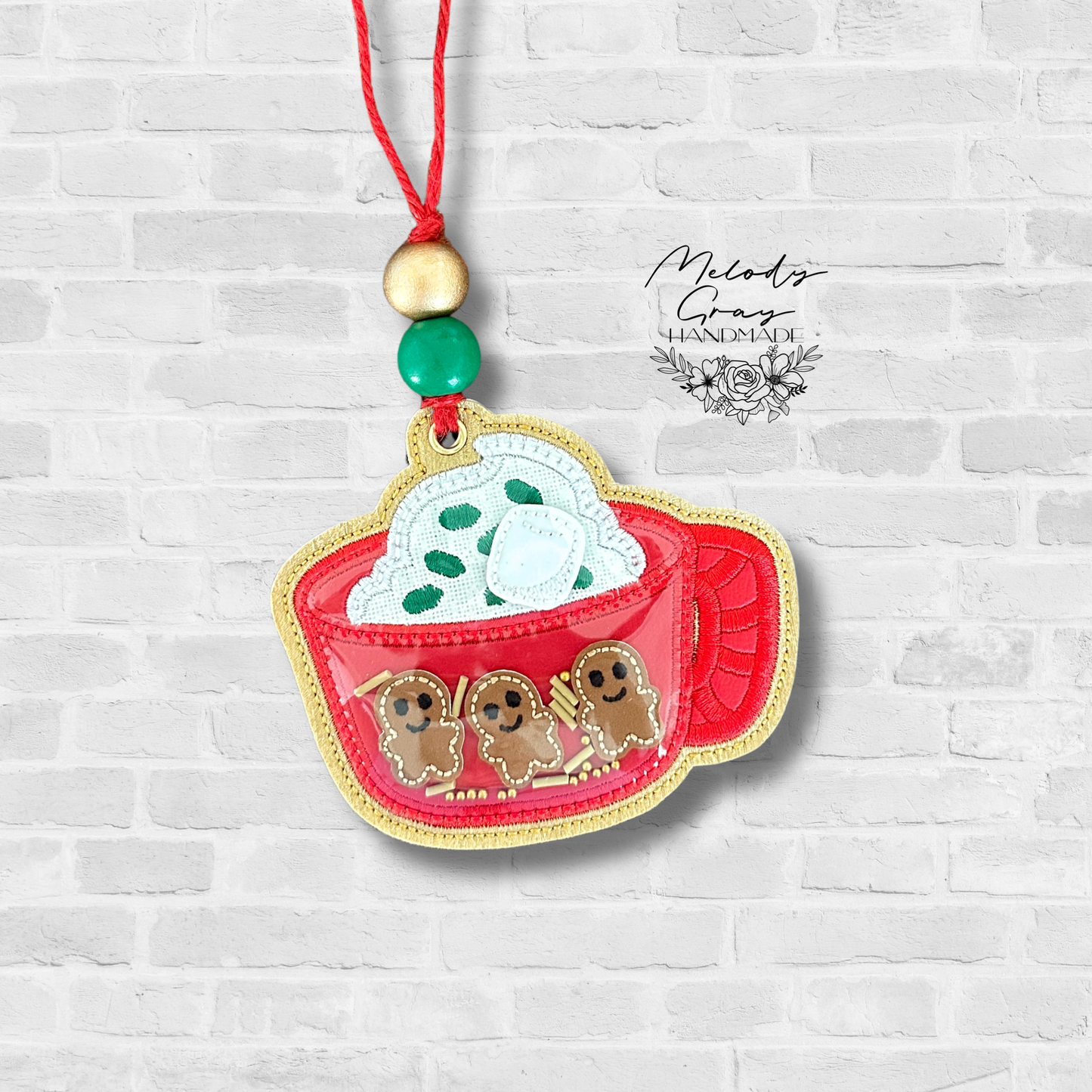Hot Chocolate Gingerbread Shaker Ornament