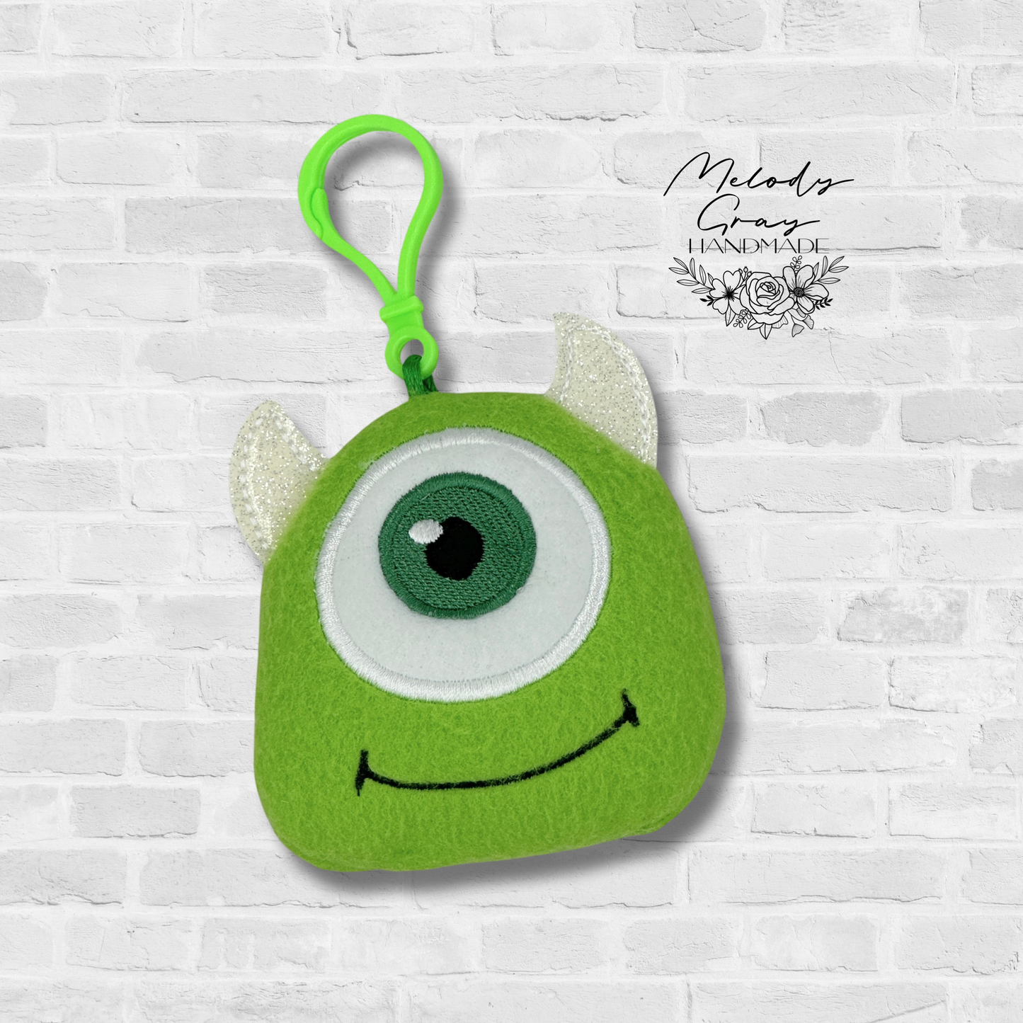 One Eyed Monster Squishy Bag Tag