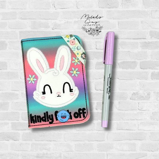 Snarky Bunny Mini Notebook Cover