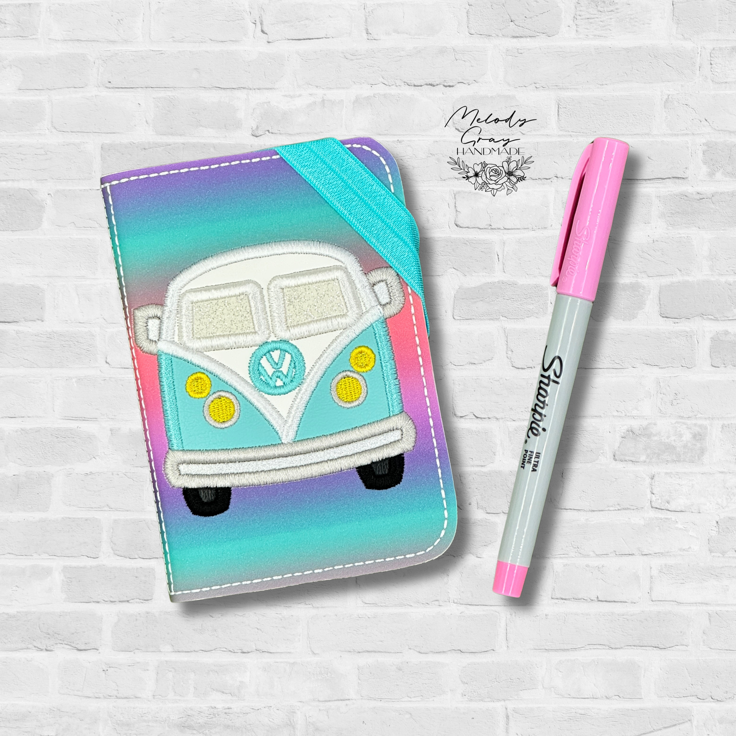 Hippie Bus Mini Notebook Cover