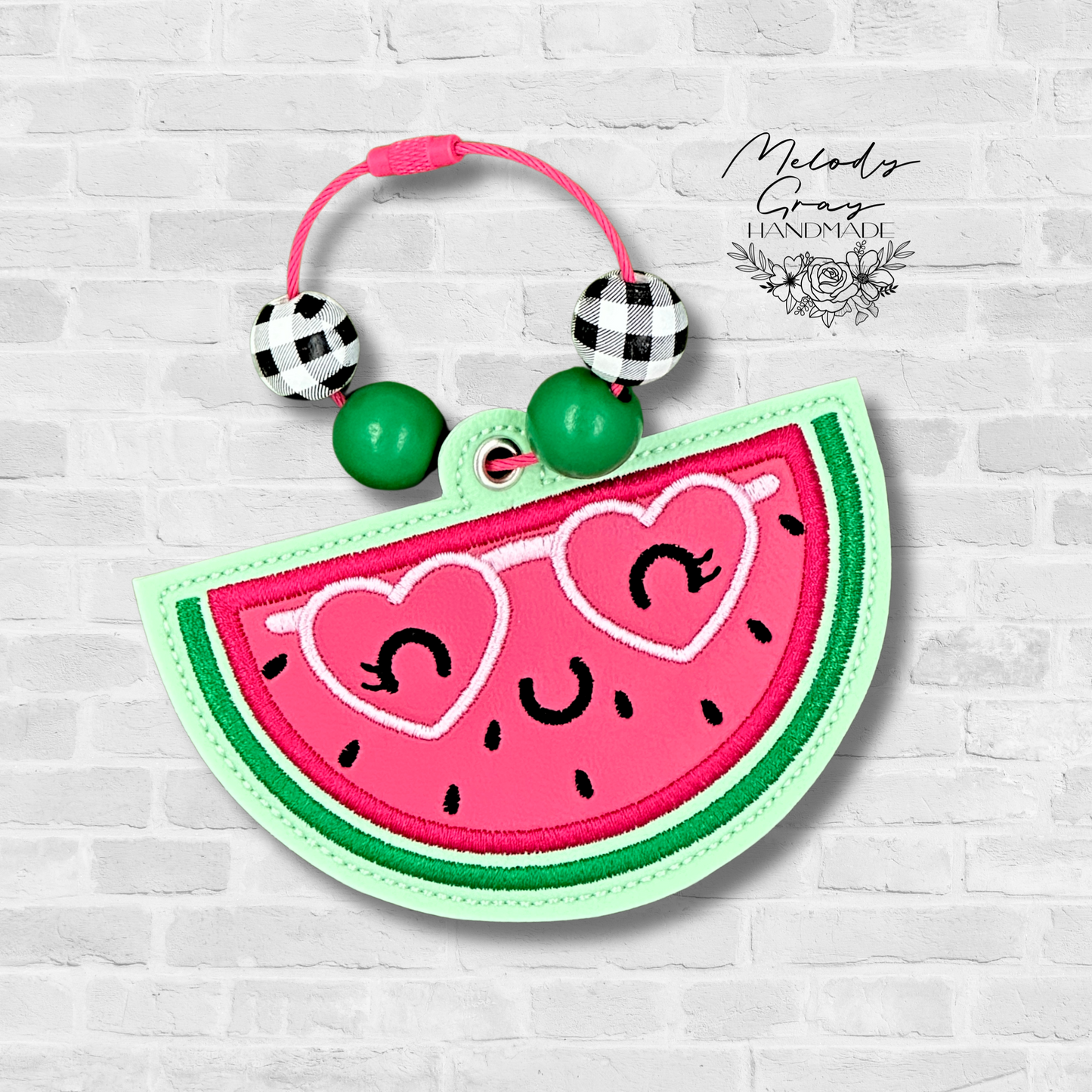 Happy Watermelon Bag Tag