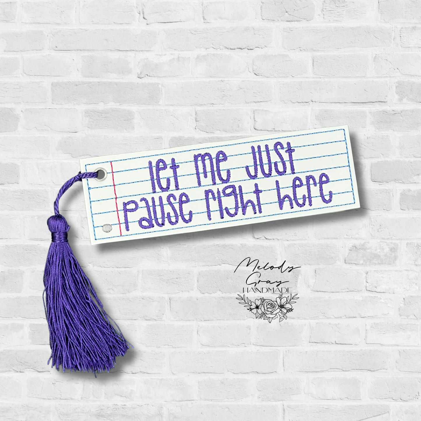 Pause Right Here Bookmark