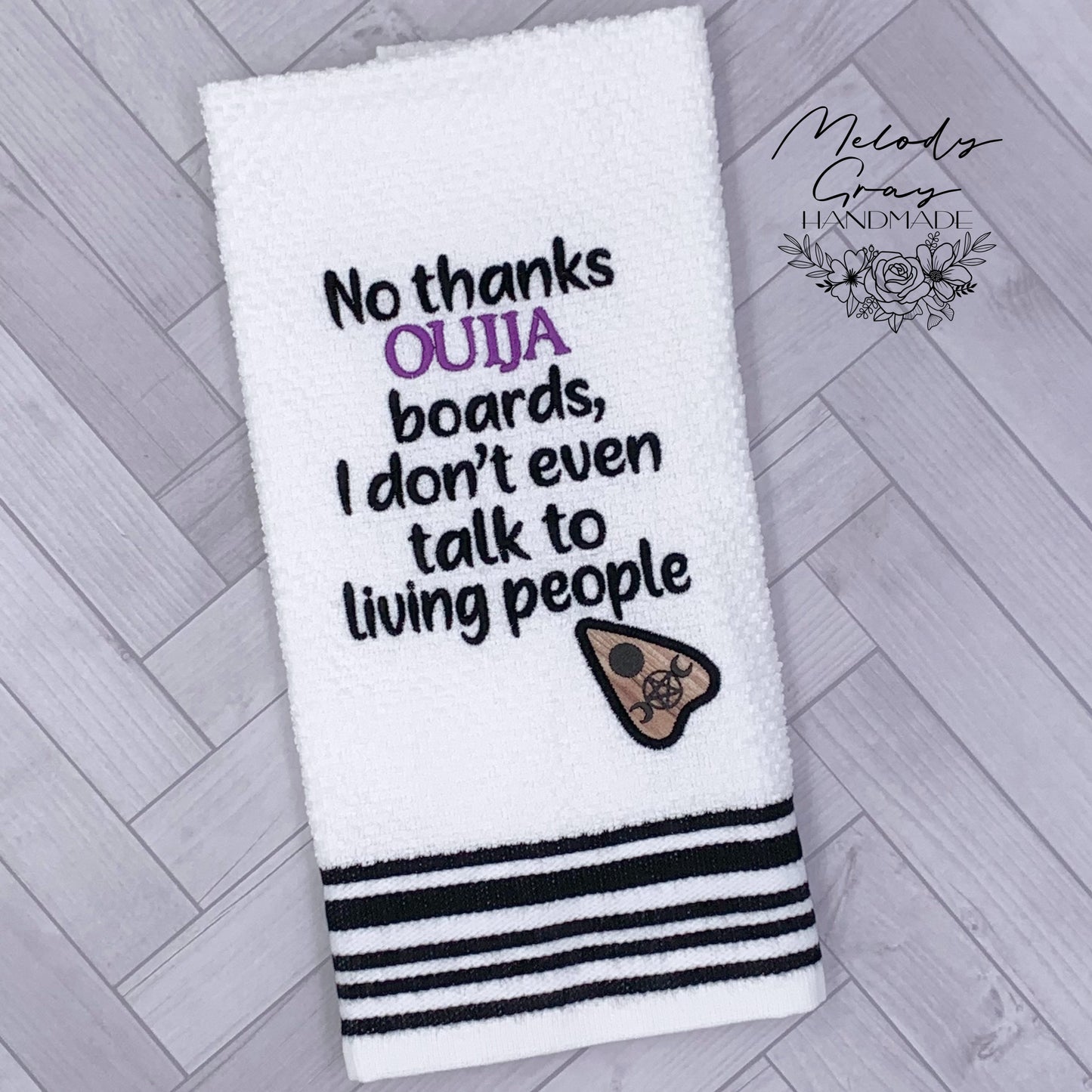 No Thanks Ouija Hand Towel