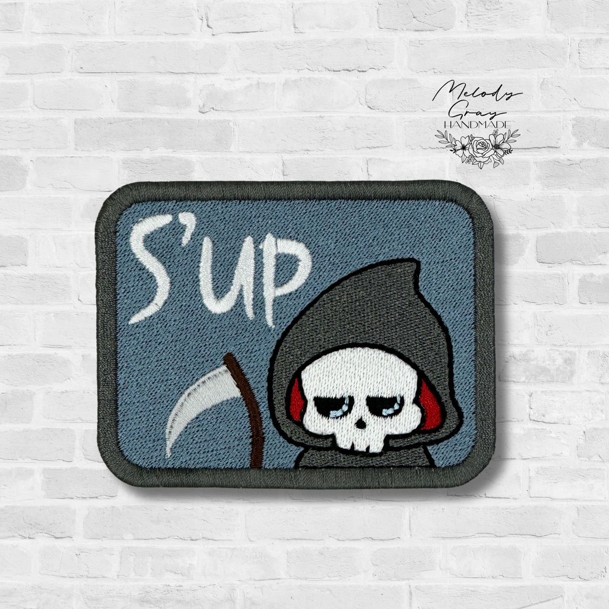 S'up Embroidered Patch – Melody Gray Handmade