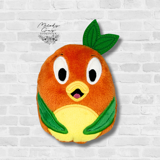 Tangerine Bird Plushie