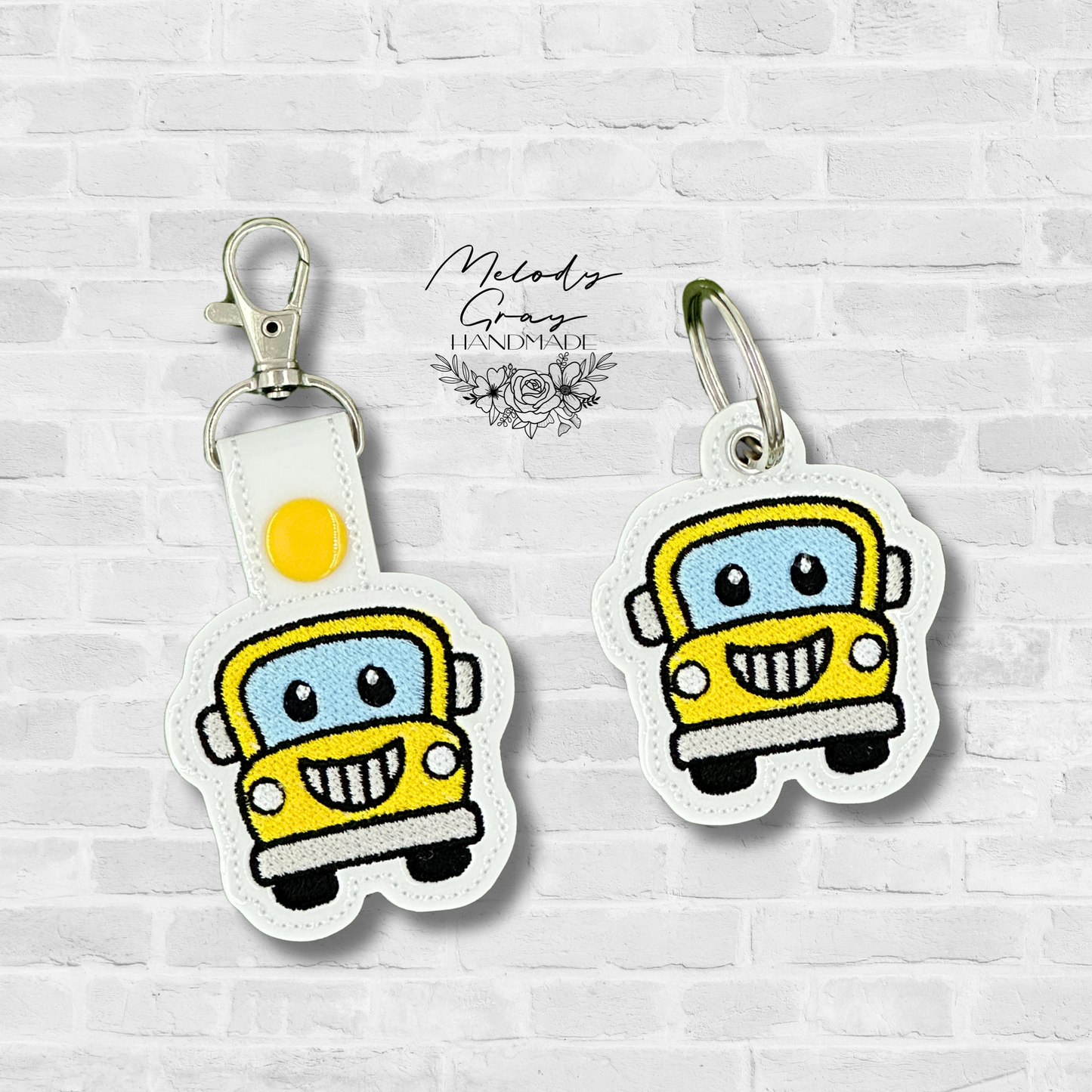 School Bus Keychain