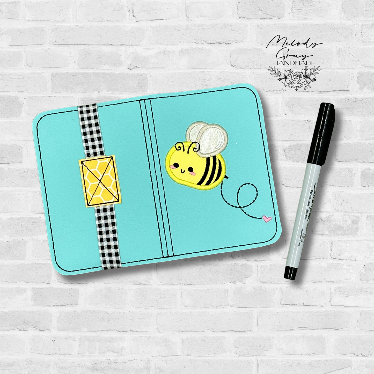 Happy Bumble Bee Mini Notebook Cover