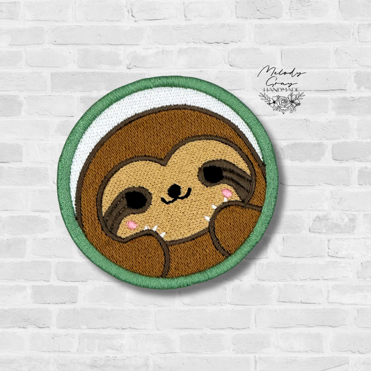 Sloth Embroidered Patch