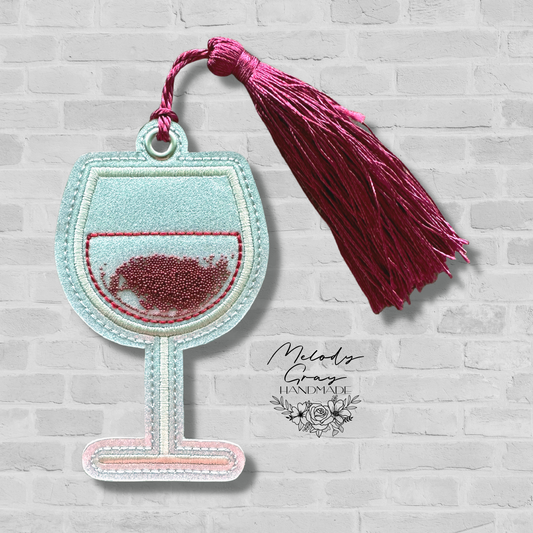 Wine Glass Shaker Bookmark