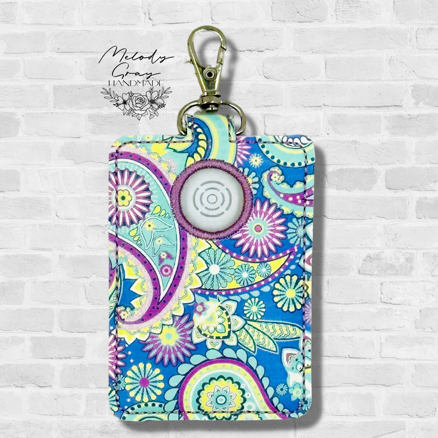 Paisley Alarm Badge Holder