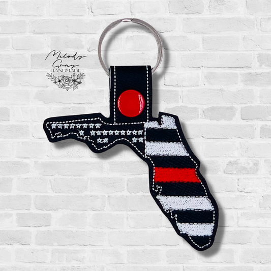 Florida Red Line Keychain