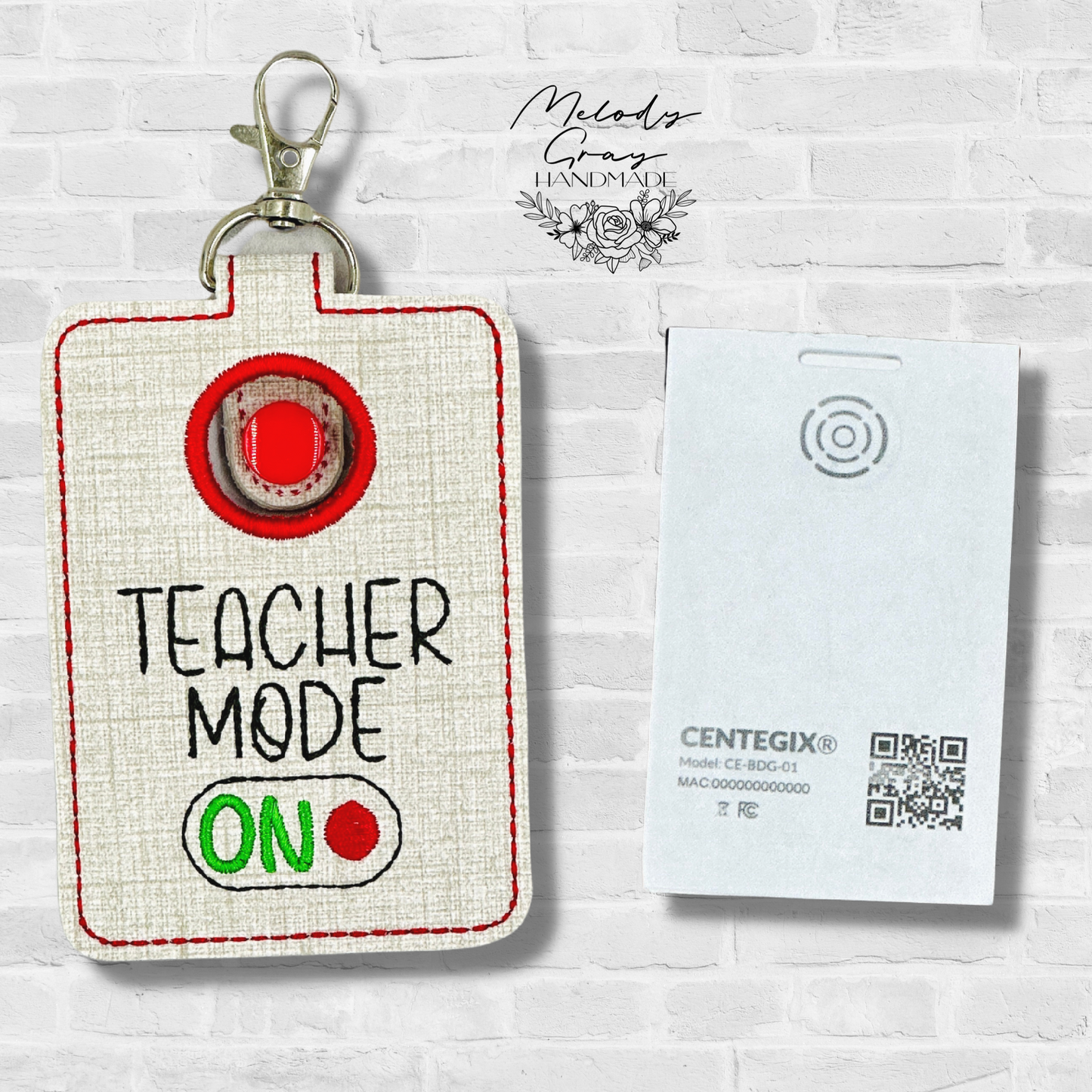 Teacher Mode On Alarm Badge Holder