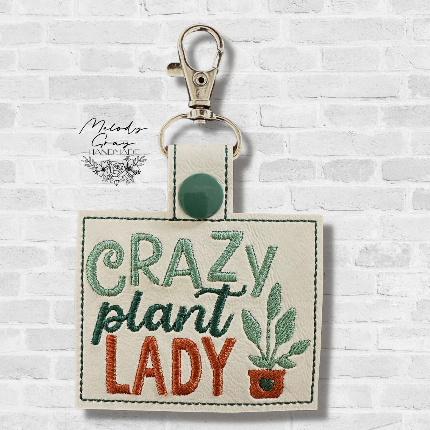 Crazy Plant Lady Keychain