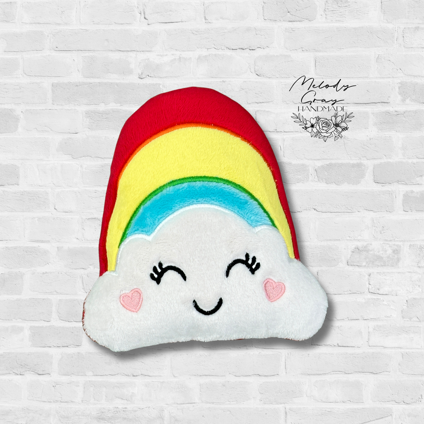 Rainbow With Clouds Plushie
