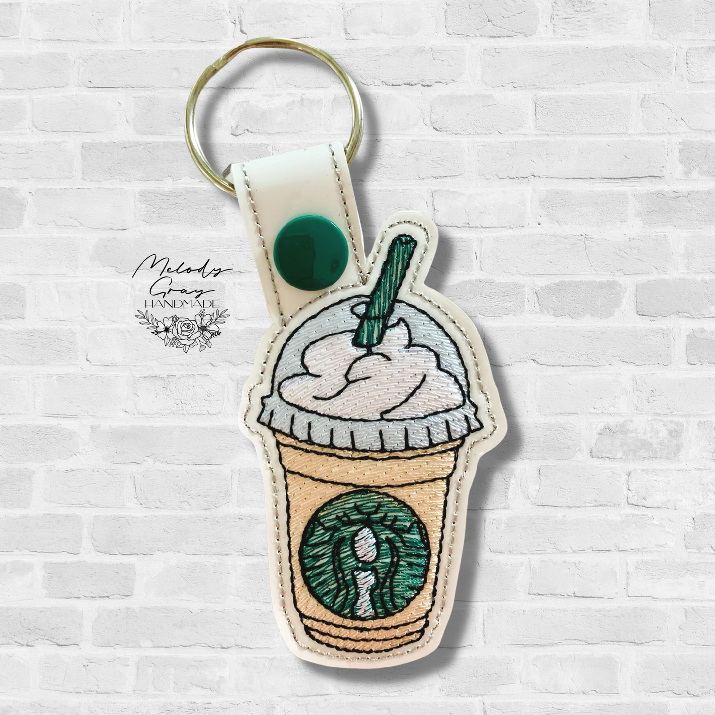 Frozen Coffee Drink Keychain