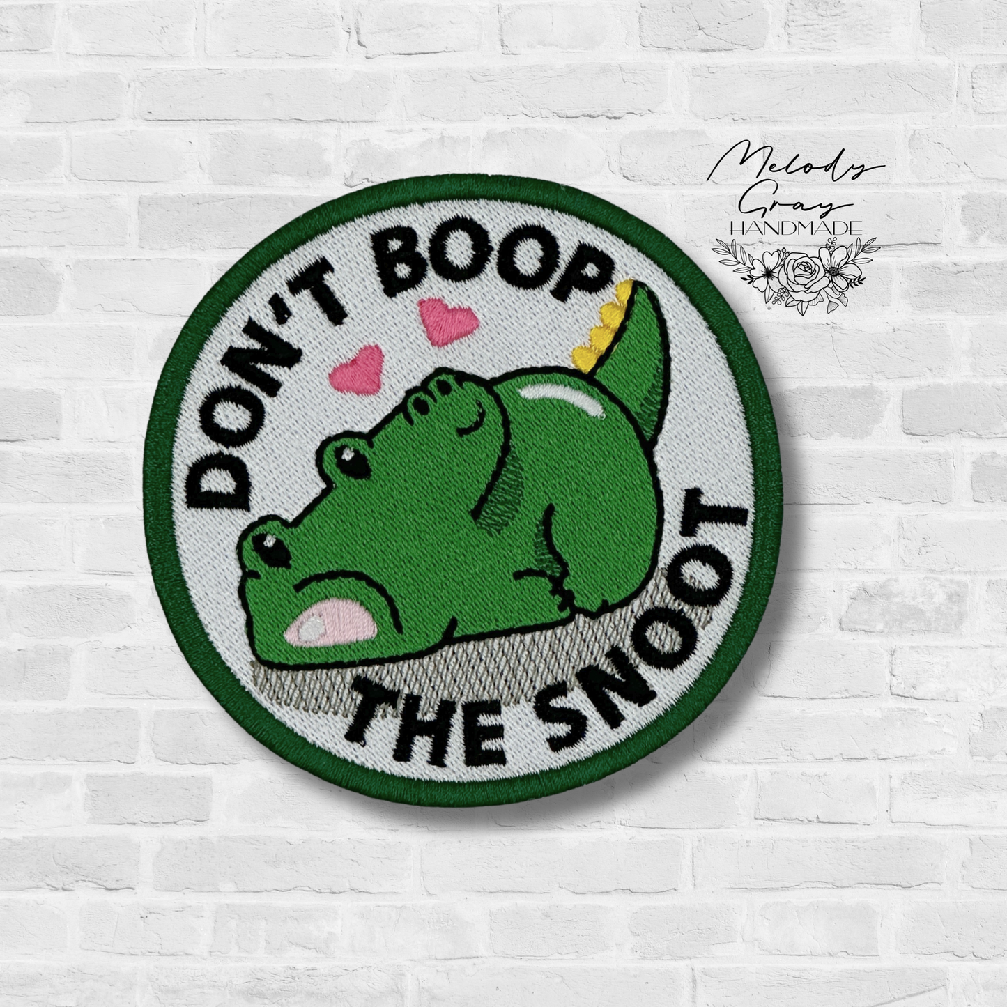 Boop The Snoot Embroidered Patch