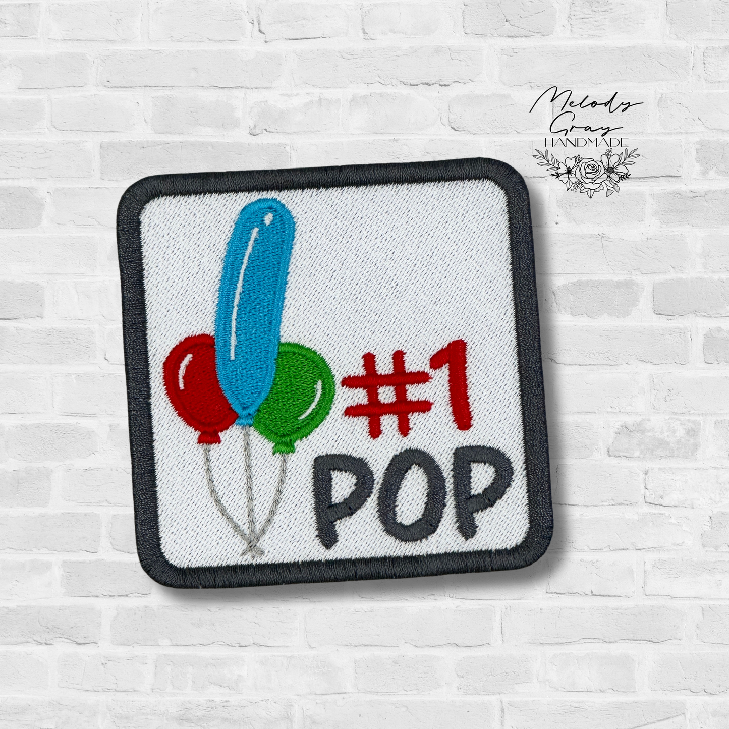 #1 Pop Embroidered Patch