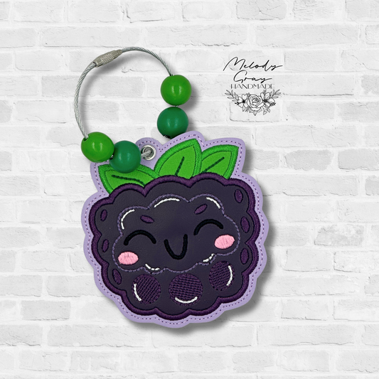 Happy Blackberry Bag Tag