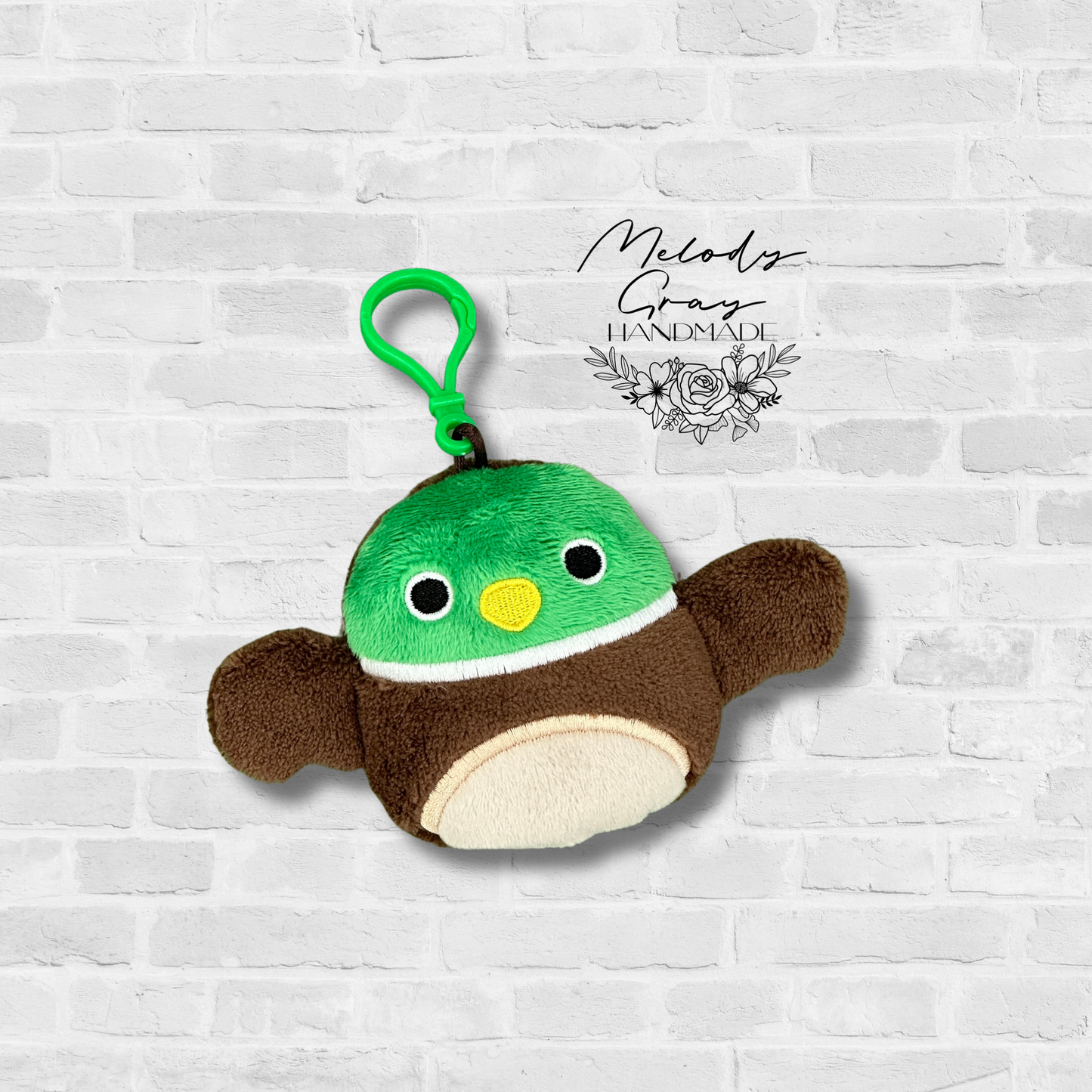 Mallard Duck Squishy Bag Tag