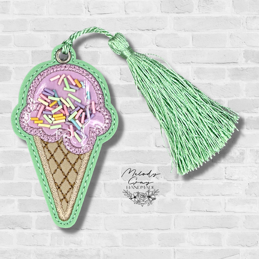 Ice Cream Cone Shaker Bookmark