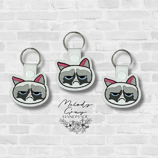 Grumpy Cat Keychain