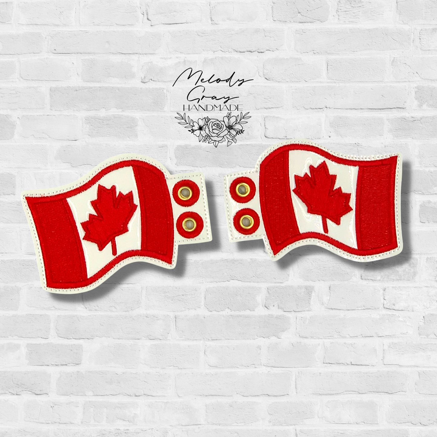 Canada Flag Shoe Wings