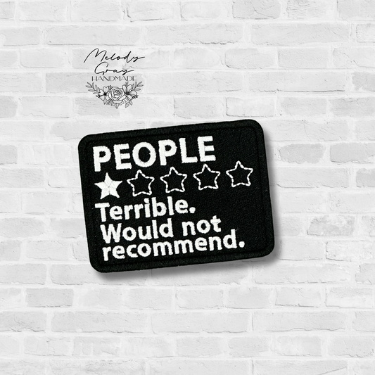 People Embroidered Patch